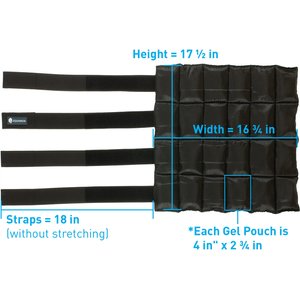Equinavia Cool Relief Therapy Ice Wrap, 2 count, Black, 2