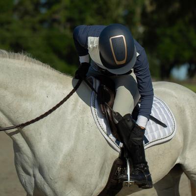 Show full view: Equinavia Copenhagen Stay Put All Purpose Saddle Pad, White, Horse slide 8 of 9