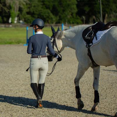 Show full view: Equinavia Copenhagen Stay Put All Purpose Saddle Pad, White, Horse slide 7 of 9