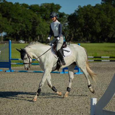 Show full view: Equinavia Copenhagen Stay Put All Purpose Saddle Pad, White, Horse slide 5 of 9
