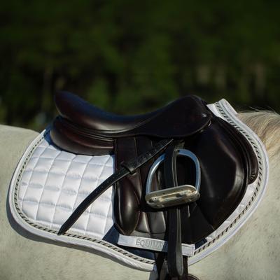 Show full view: Equinavia Copenhagen Stay Put All Purpose Saddle Pad, White, Horse slide 4 of 9