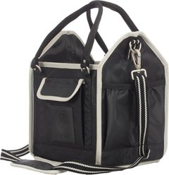 Equinavia Darby Small Collapsible Grooming Tote, Black/Silver