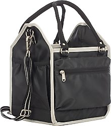 Equinavia Darby Small Collapsible Grooming Tote, Black/Silver slide 2 of 3