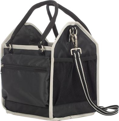 Show full view: Equinavia Darby Small Collapsible Grooming Tote, Black/Silver slide 2 of 3