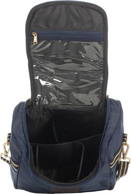 Show full view: Equinavia Darby Zip Top Grooming Bag, Navy/Gold slide 4 of 4