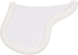 Equinavia Eidsvoll Ultra Fleece Forward Cut Shaped Saddle Pad, White, Large slide 2 of 3