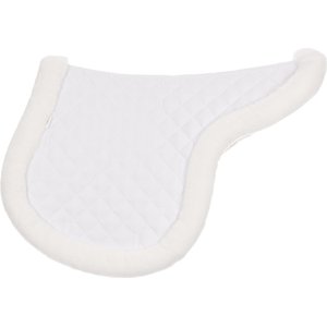 Equinavia Eidsvoll Ultra Fleece Forward Cut Shaped Saddle Pad, White, Large