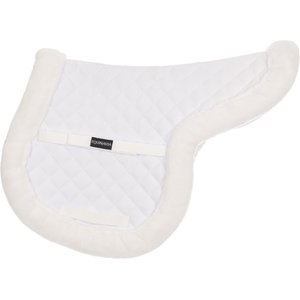 Equinavia Eidsvoll Ultra Fleece Forward Cut Shaped Saddle Pad, White, Large