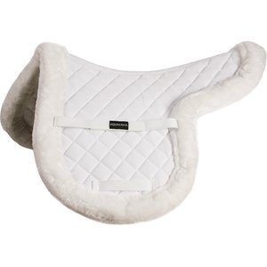Equinavia Eidsvoll Ultra Fleece Trimmed Show Pad, White, Medium