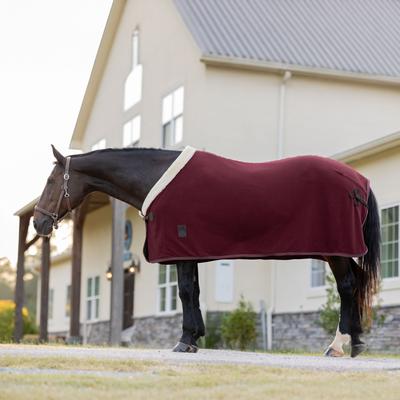 Show full view: Equinavia Koselig Fleece Horse Cooler, Cranberry Red, 80-in slide 4 of 9
