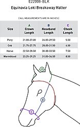 Equinavia Loki Horse Breakaway Halter, Black, Horse slide 2 of 2