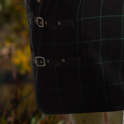 Show full view: Equinavia Luftig Waffle Horse Cooler, Black/Hunter Green, 68-in slide 2 of 5