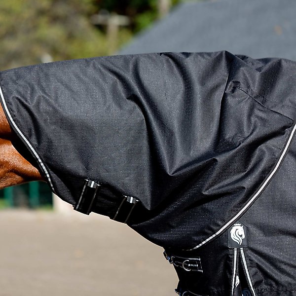 Show full view: Equinavia Norse 200-g Horse Turnout Neck Cover, Black, Large slide 2 of 6