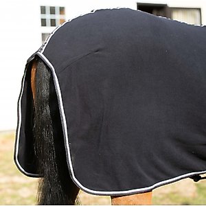 Equinavia Norse Fleece Horse Cooler, Black/Grape Purple, 80-in