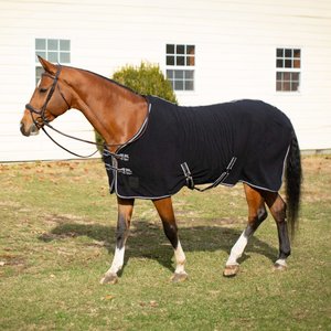 Equinavia Norse Fleece Horse Cooler, Black/Grape Purple, 84-in