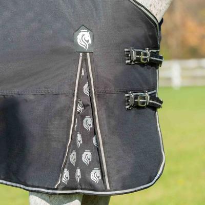 Show full view: Equinavia Norse Midweight 200-g Horse Turnout Blanket, Black, 72-in slide 8 of 9