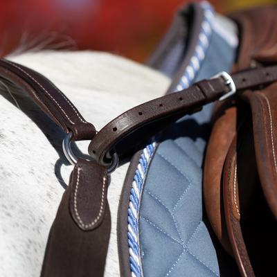 Show full view: Equinavia Saga 5-point Horse Breastplate, Chocolate Brown, Cob slide 4 of 5