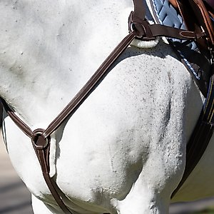 Equinavia Saga 5-point Horse Breastplate, Chocolate Brown, Warmblood