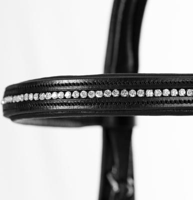 Show full view: Equinavia Saga Dressage Crank Noseband Horse Bridle & Reins, Black, Warmblood slide 9 of 9