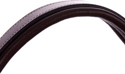 Equinavia Saga Fancy Stitched Hunter Horse Bridle & Reins, Chocolate Brown, Cob slide 2 of 9