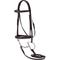 Show in main carousel: Equinavia Saga Fancy Stitched Hunter Horse Bridle & Reins, Chocolate Brown, Pony slide 1 of 9