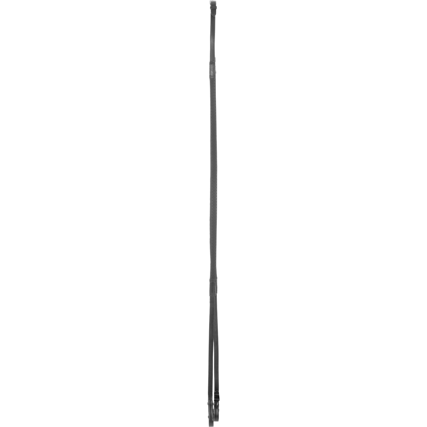 Equinavia Saga Flexi Rubber Horse Reins, Black, Warmblood