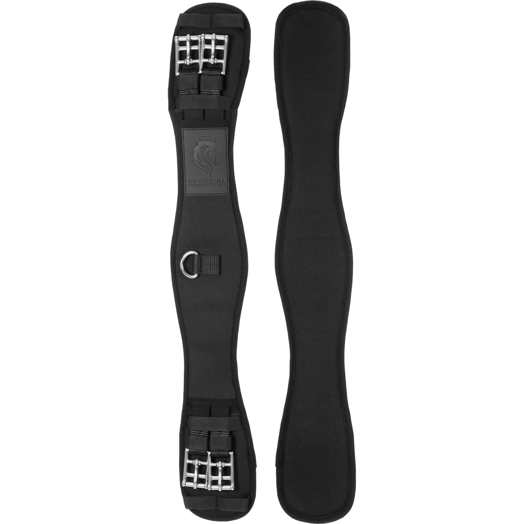 Equinavia Saga Memory Foam Dressage Girth, Black, 26-in