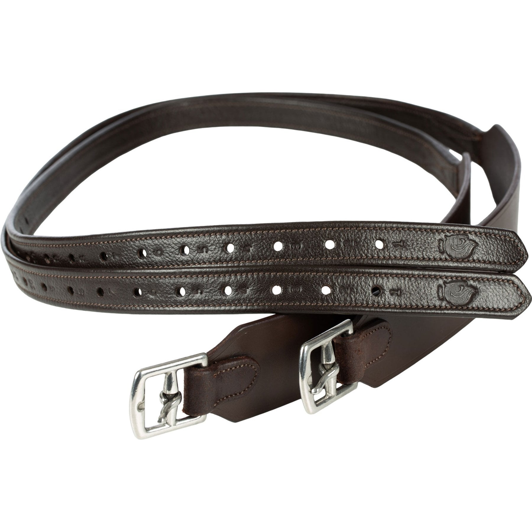 Equinavia Saga Secure Fit Horse Stirrup Leathers, Chocolate Brown, 54-in
