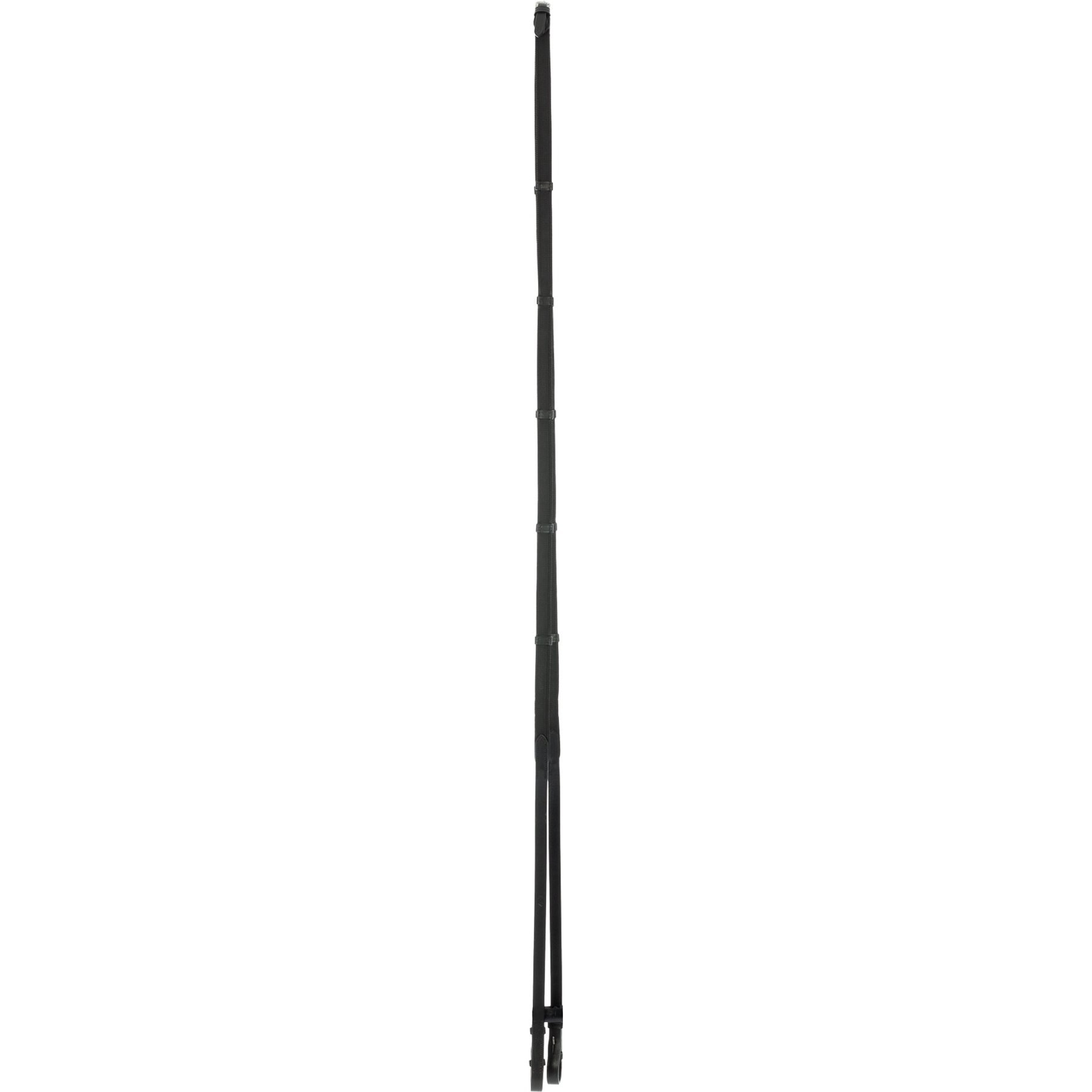 Equinavia Saga Web Rubber Horse Reins, Black, Warmblood