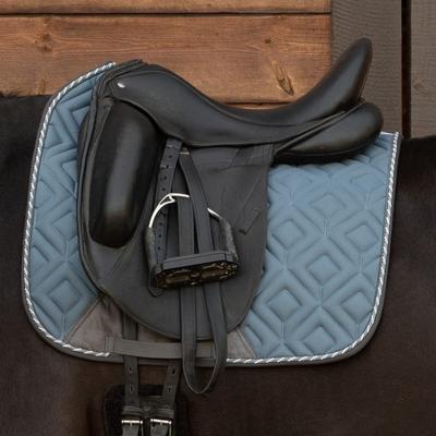 Show full view: Equinavia Stockholm Dressage Saddle Pad, Mirage Blue, Horse slide 2 of 3