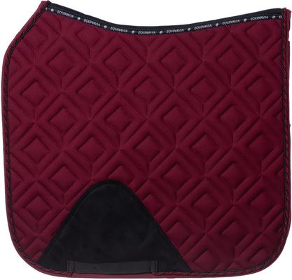 Show full view: Equinavia Stockholm Dressage Saddle Pad, Wine Red, Horse slide 5 of 6
