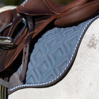 Show full view: Equinavia Stockholm Jump Saddle Pad, Mirage Blue, Horse slide 8 of 8