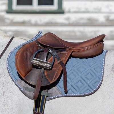 Show full view: Equinavia Stockholm Jump Saddle Pad, Mirage Blue, Horse slide 4 of 8
