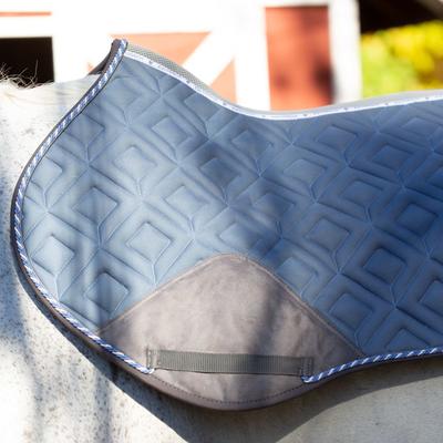 Show full view: Equinavia Stockholm Jump Saddle Pad, Mirage Blue, Horse slide 3 of 8