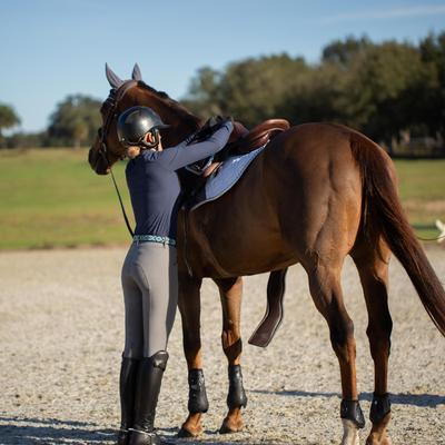Show full view: Equinavia Stockholm Jump Saddle Pad, White, Horse slide 4 of 9