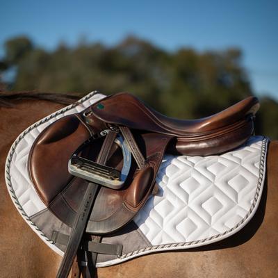 Show full view: Equinavia Stockholm Jump Saddle Pad, White, Horse slide 3 of 9