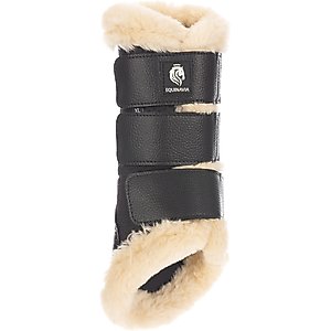 Equinavia Ty NordicAir Brushing Horse Boots, Black/Natural, Large