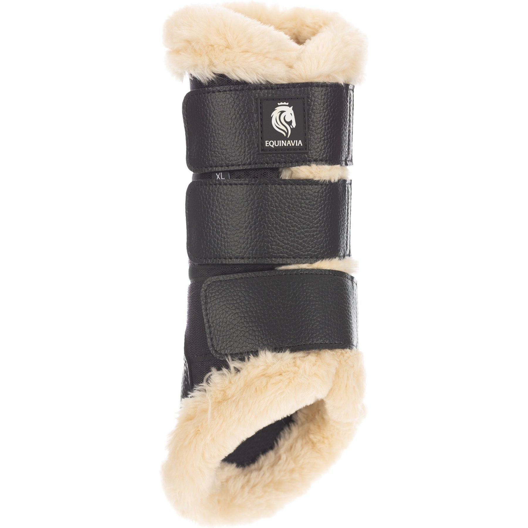 Equinavia Ty NordicAir Brushing Horse Boots, Black/Natural, Medium