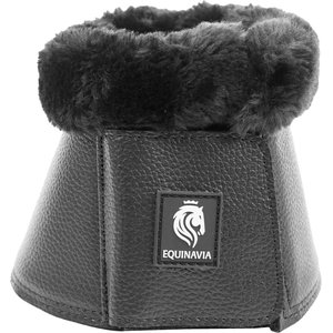 Equinavia Ty Ultra Fleece Overreach Horse Boots, Black/Black, Medium