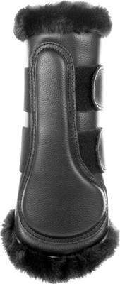 Show full view: Equinavia Vali Ultra Fleece Brushing Horse Boots, 2 count, Black/Black, X-Large slide 2 of 4