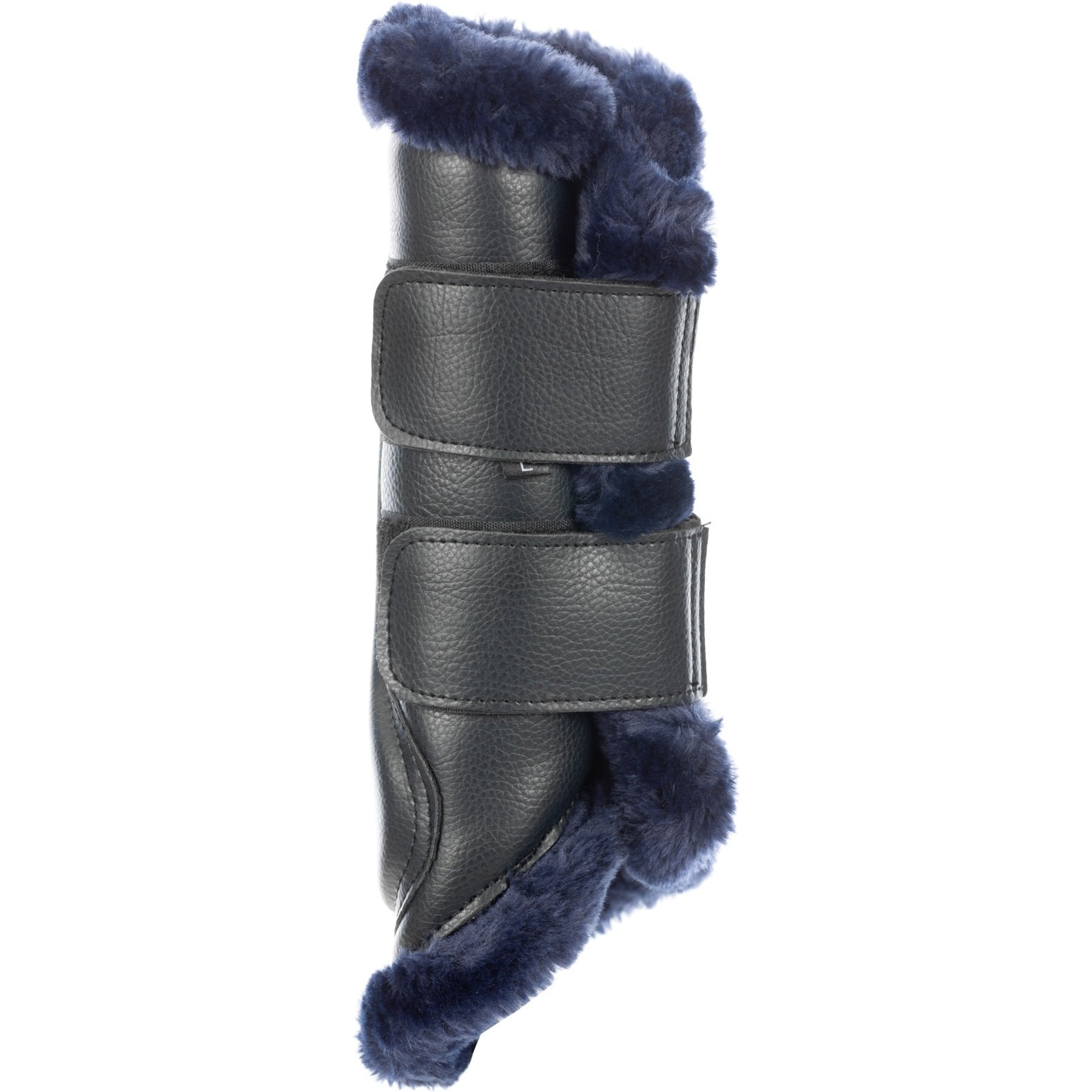 Equinavia Vali Ultra Fleece Brushing Horse Boots, 2 count, Navy/Navy, X-Large