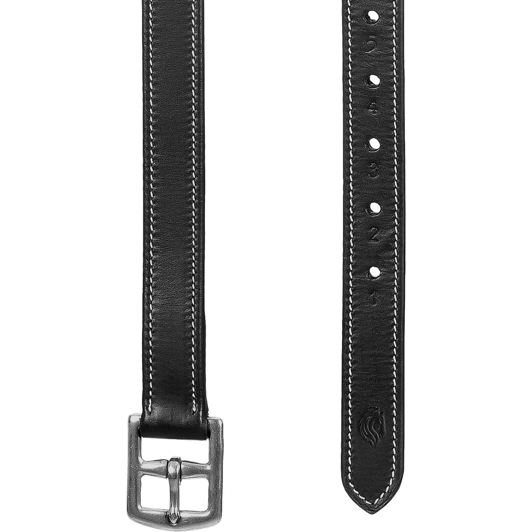 Equinavia Valkyrie Covered Dressage Stirrup Leathers, Black, 54-in