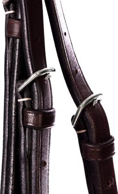 Show full view: Equinavia Valkyrie Pony Fancy Stitched Horse Bridle, Chocolate Brown, Pony slide 7 of 9
