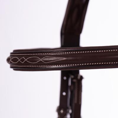 Show full view: Equinavia Valkyrie Pony Fancy Stitched Horse Bridle, Chocolate Brown, Pony slide 6 of 9