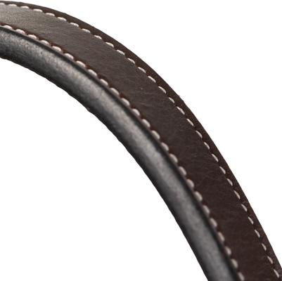 Show full view: Equinavia Valkyrie Triple Stitched Leather Horse Halter, Chocolate Brown, Cob slide 7 of 9