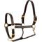 Show in main carousel: Equinavia Valkyrie Triple Stitched Leather Horse Halter, Chocolate Brown, Warmblood slide 1 of 9
