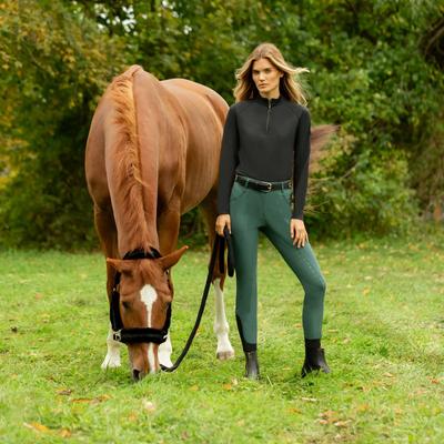 Show full view: Equinavia Valkyrie Ultra Fleece Horse Breakaway Halter, Black/Black, Warmblood slide 5 of 7