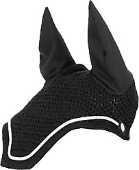 Equinavia Voss Dressage Saddle Pad & Bonnet Set, Black/White, Horse slide 2 of 6