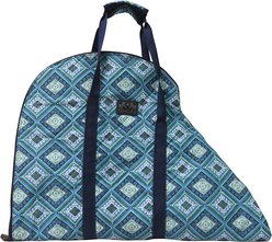 Equine Couture Artemis Horse Saddle Bag, Navy/White/Royal Blue