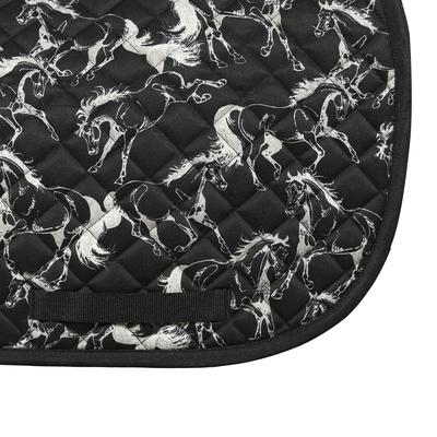 Show full view: Equine Couture Black Linear Horse Saddle Pad, Black slide 4 of 4